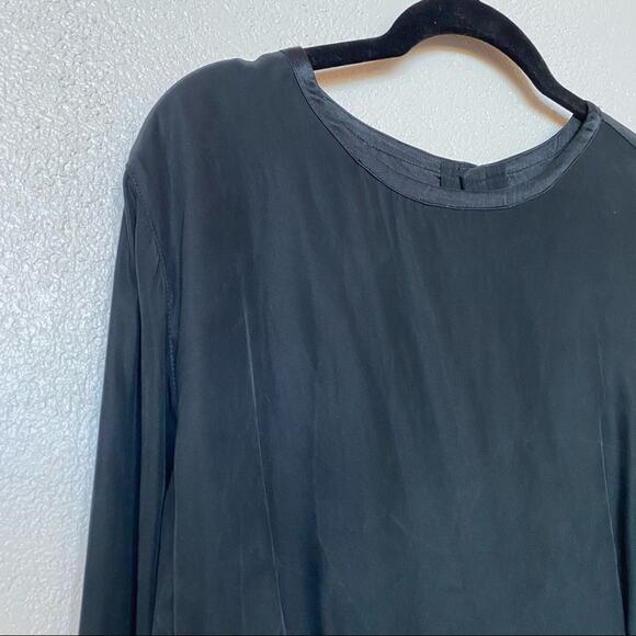 Geoffrey Beene Sport 100% Silk Button Back Blouse Size 10 - Picture 3 of 10